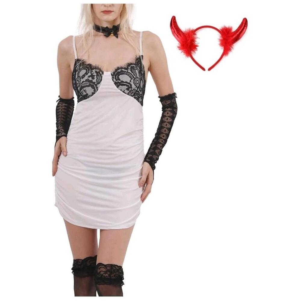 Sexy Lingerie Babydoll Naughty Devil Diabla With 5 Accessories